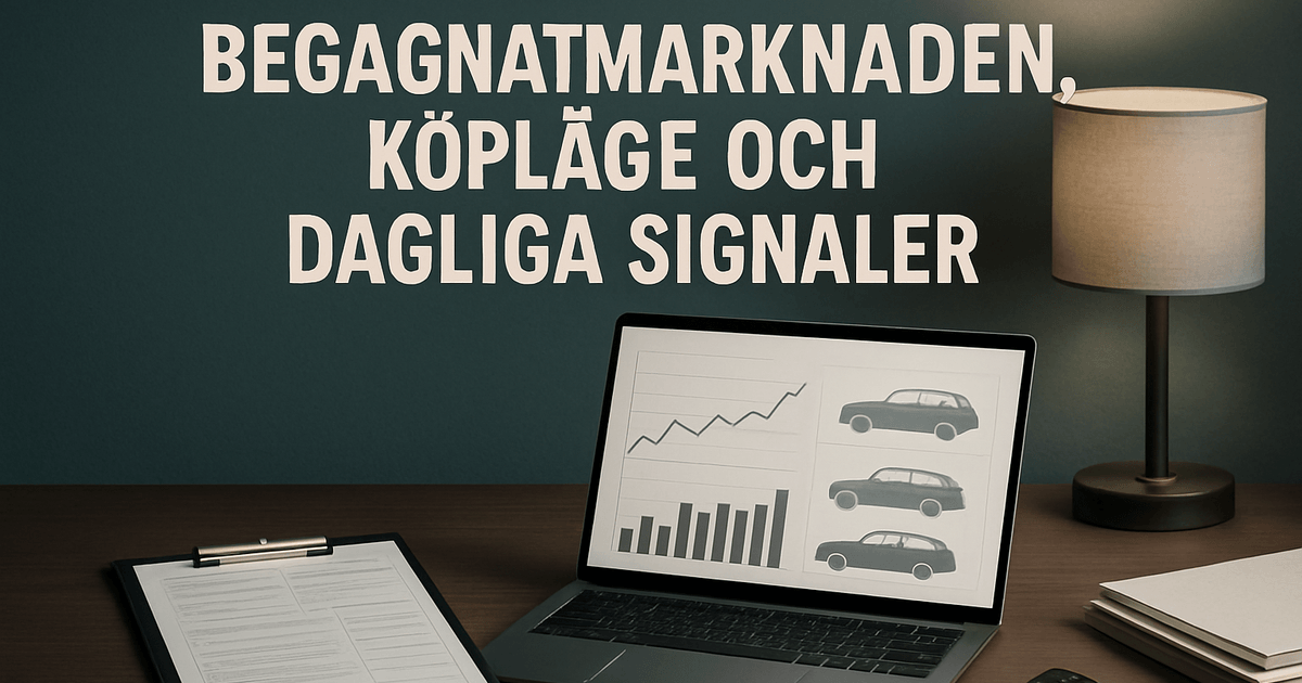Live Journal vecka 21: begagnatmarknaden, köpläge och dagliga signaler